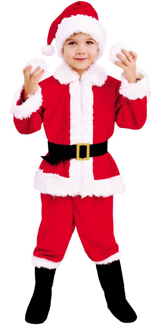 Детский костюм Санта Клауса в сапогах