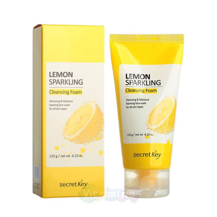 Secret Key Пенка для умывания с экстрактом лимона Lemon Sparkling Cleansing Foam, 120 мл