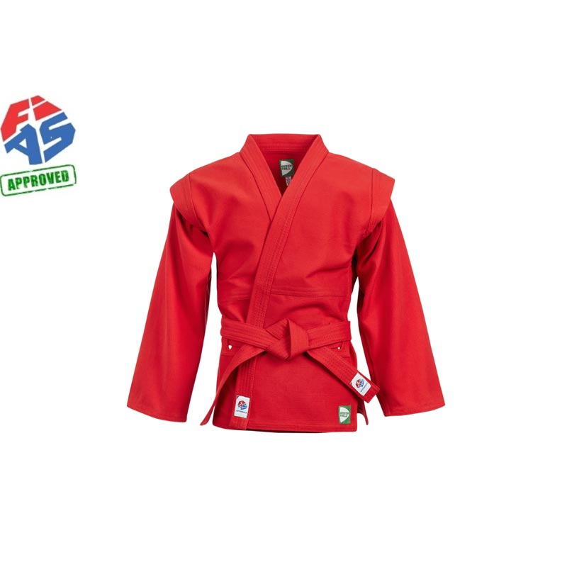 Куртка для самбо Green Hill Мастер (FIAS approved) SC-550 красная