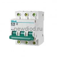 DEKraft Авт. выкл. 3Р 20А х-ка C ВА-101 4,5кА