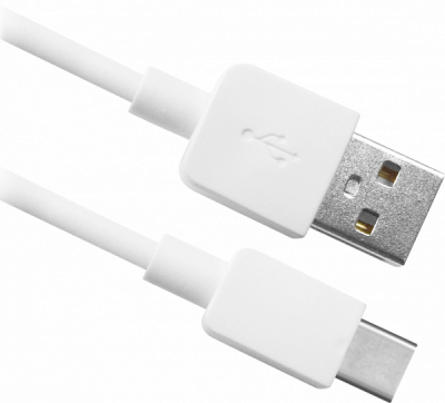 USB кабель USB08-01C AM-TypeC, белый, 1m, пакет