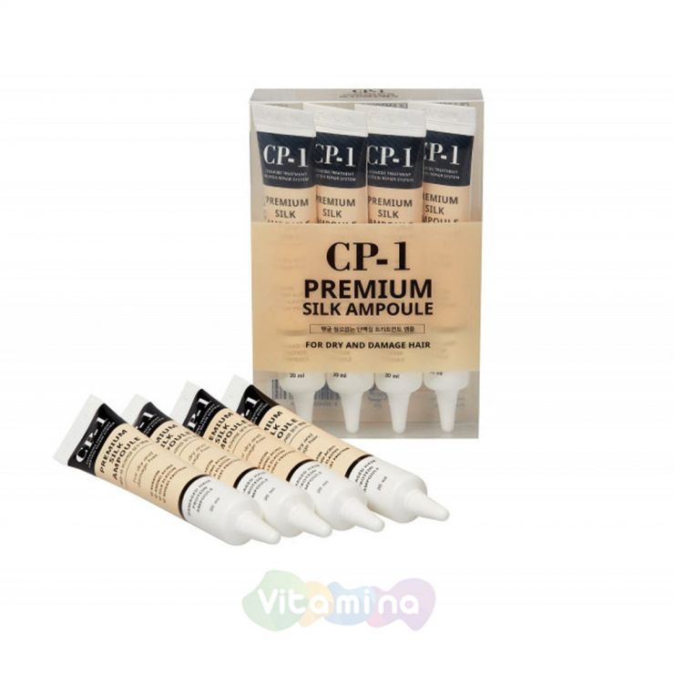 Esthetic House Сыворотка для волос с протеинами шёлка CP-1 Premium Silk Ampoule, 4х20 мл