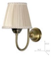 Настенная лампа светильника Tiffany World Harmony TWHA029br без абажура схема 4