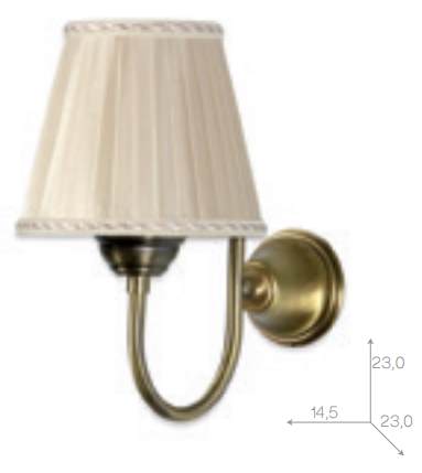 Настенная лампа светильника Tiffany World Harmony TWHA029br без абажура ФОТО