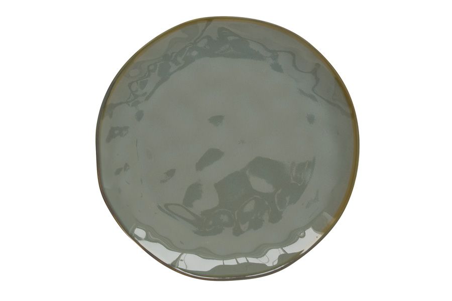 Тарелка закусочная (серый) "Interiors" 21 см