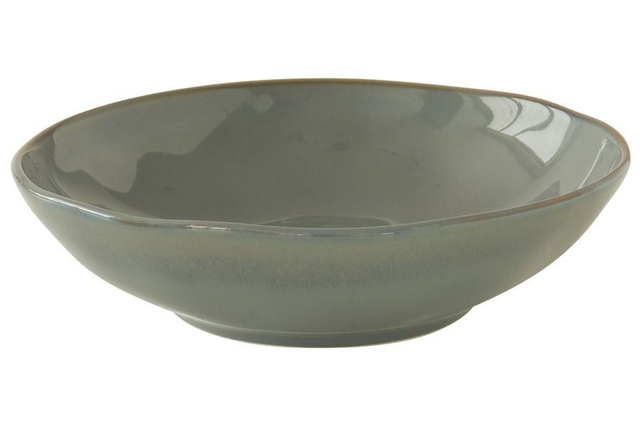 Тарелка суповая (серый) "Interiors" 19 см