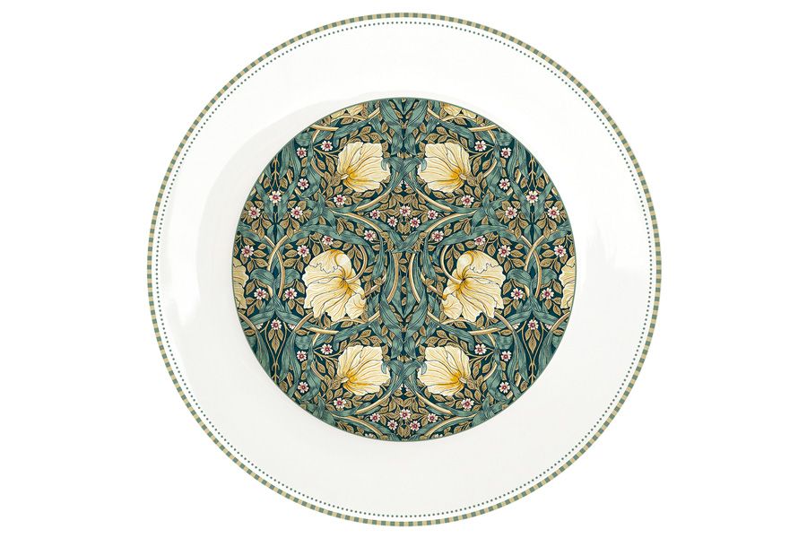 Тарелка обеденная (темно-зелёный) "Уильям Моррис" 26.5 см