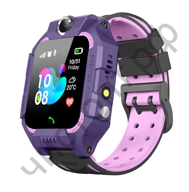 Часы детские с GPS OT-SMG04 Фиолетовые (SZ6)