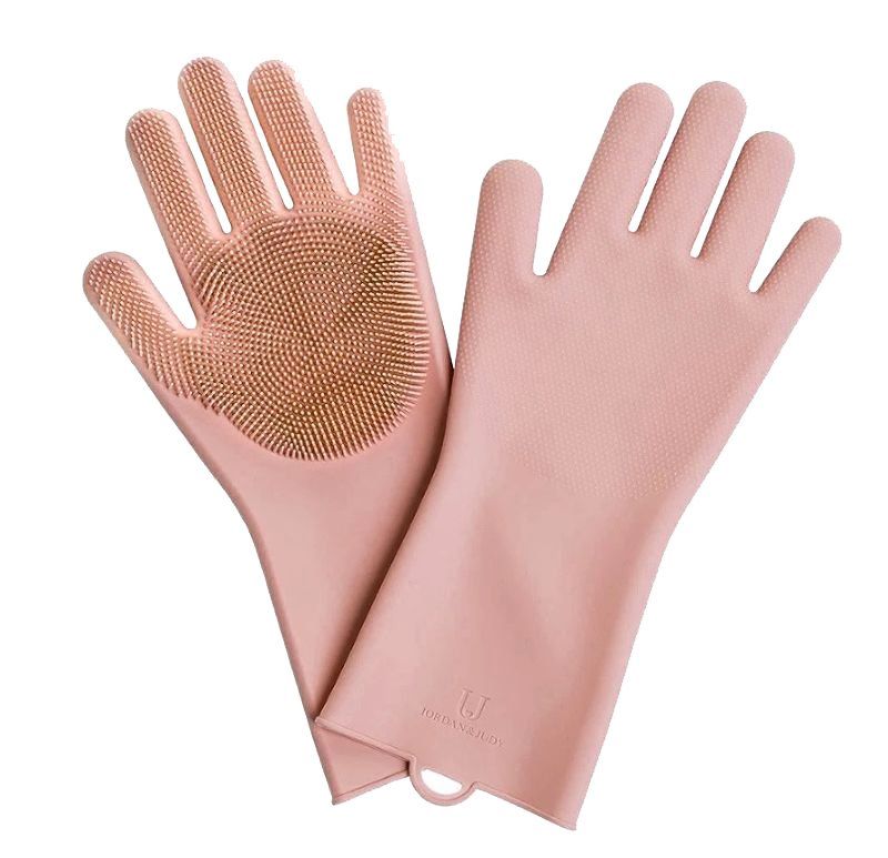 Силиконовые перчатки для уборки Xiaomi Jordan&Judy Silicone Gloves ( Розовый )