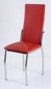 Кухонный стул "B-610" красный кожзам/хром