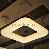 Управляемый подвесной светильник MODERN MD8048-600 КВАДРАТ 50Вт-13м² 5/3/4000К 600*600*1200 Oreol