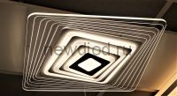 Управляемый светодиодный светильник GEOMETRIA 9252-1 90Вт-23м² 6/3/4000K пульт 500мм белый Oreol