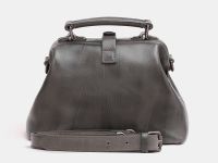 Женская сумка-саквояж из натуральной кожи Alexander-TS "W0013 Gray"