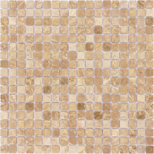 Мозаика LeeDo - Caramelle: Pietrine - Emperador Light полированная 15x15x4 мм