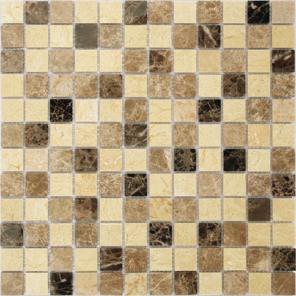 Мозаика LeeDo - Caramelle: Pietrine - Pietra Mix 1 полированная 23x23x4 мм