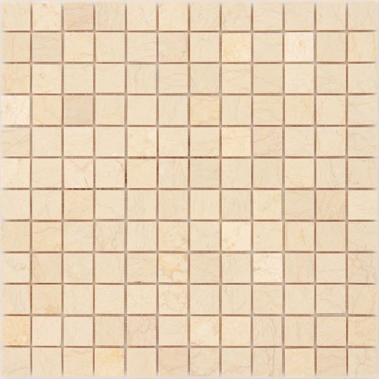 Мозаика LeeDo - Caramelle: Pietrine - Botticino полированная 23х23х7 мм
