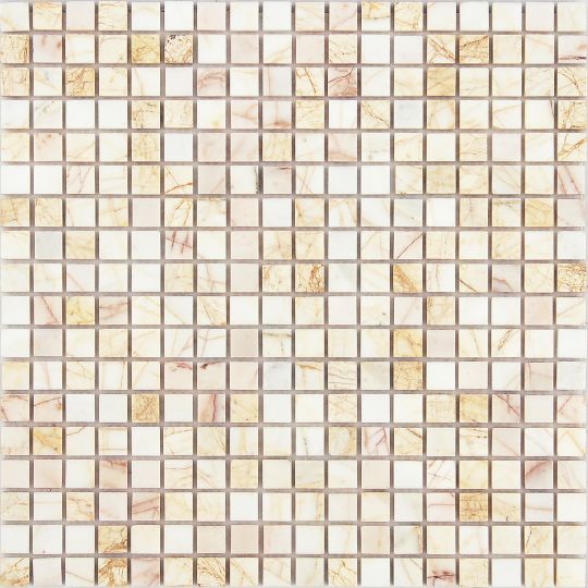 Мозаика LeeDo - Caramelle: Pietrine - Ragno Rosso полированная 15x15x7 мм