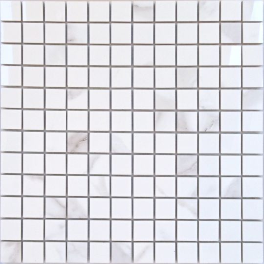 Мозаика LeeDo: Calacatta POL 23х23х10 мм, полированный керамогранит