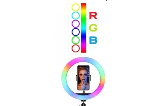 Кольцевая селфи-лампа RGB