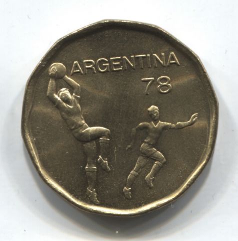 20 песо 1978 Аргентина, Чемпионат мира по футболу UNC