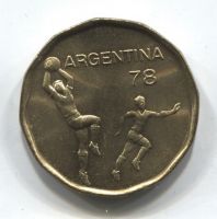 20 песо 1978 Аргентина, Чемпионат мира по футболу