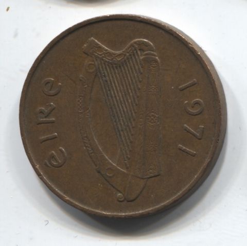 2 пенса 1971 Ирландия