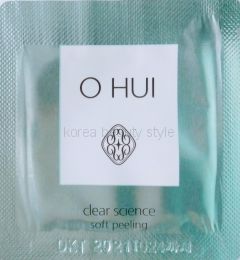 O HUI  clear science soft peeling -  пилинг скатка для нежного очищения кожи лица от бренда  O HUI ( саше-пробник 1 мл).