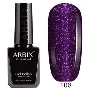 Гель лак  ARBIX № 108 Фиолетовая мечта