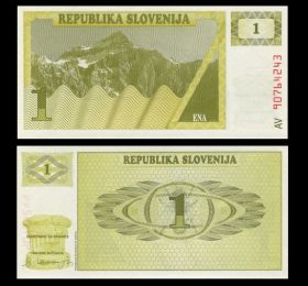 Словения - 1 толар 1990 года UNC