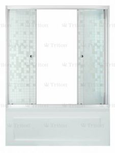 Шторка на ванну Тритон Купе 150 см мозаика