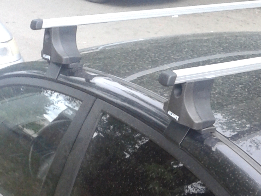 Багажник на крышу Hyundai Elantra 4, Атлант, прямоугольные дуги