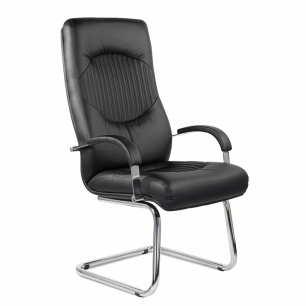 Кресло для руководителя Гермес Н/п хром Z11 (черный)