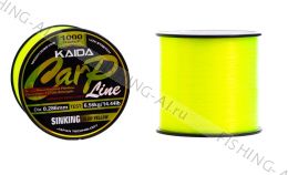 Леска Kaida "Carp Line" Sinking Fluo Yellow 1000 м 0.261 мм