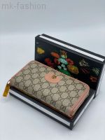 Gucci кошелек Натуральная кожа + текстиль Размер 20 х 10 см. ​Фирменная коробка в комплекте