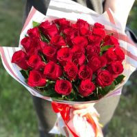 Акция: 35 красных кенийских роз