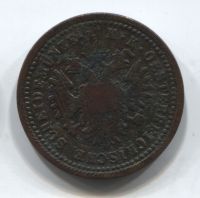 1 крейцер 1851 Австрия
