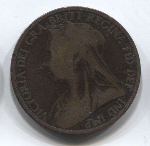 1 пенни 1897 Великобритания
