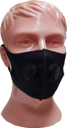 Защитная маска двойной клапан в индивидуальной упаковке (мужская) MaskM002