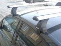 Багажник на крышу Hyundai Sonata 7 (LF) 2014-19, Атлант, крыловидные аэродуги, опора Е