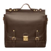 Мужской кожаный портфель-сумка Lakestone Bamfield Brown