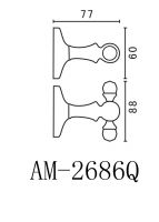 Двойной Крючок Art&Max Antic AM-2686Q схема 2