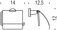 Держатель для туалетной бумаги Colombo Basic В2791 схема 3