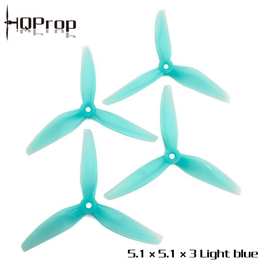 Пропеллеры HQProp 5.1X5.1X3 трёхлопастные (2 пары)