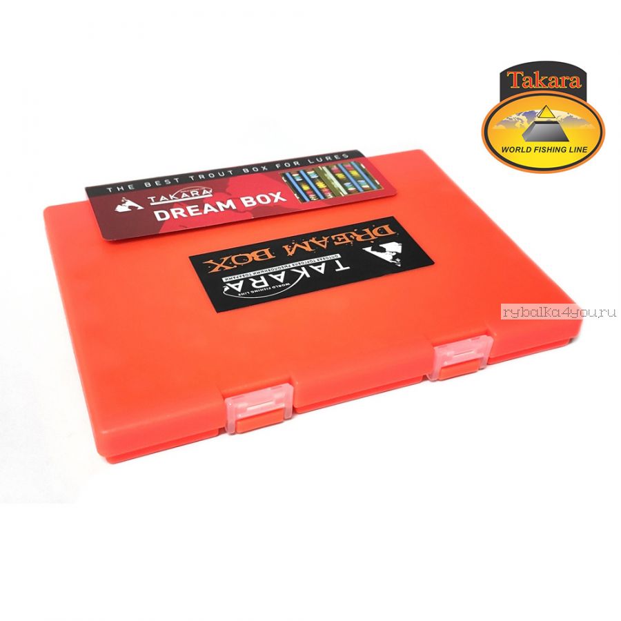 Коробка под форелевые блесны Takara Dream Box  цвет: orange