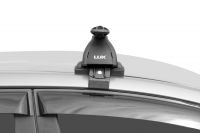 Багажник на крышу Volkswagen Jetta A6 2011-..., Lux, аэродинамические дуги (53 мм)