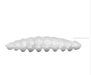 Мягкая приманка Dunaev DT Wax Larva 40 мм / упаковка 7 шт / цвет: (801) белый