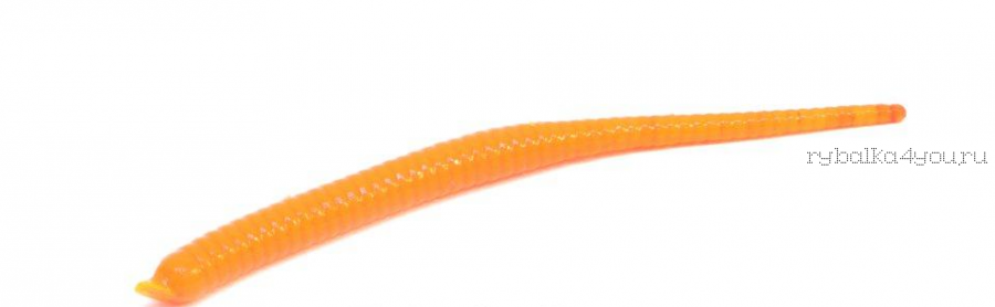 Мягкая приманка Dunaev DT Worm R 100 мм / упаковка 5 шт / цвет: (201) оранжевый