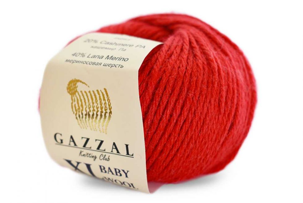 Baby wool XL (Gazzal) 811-красный