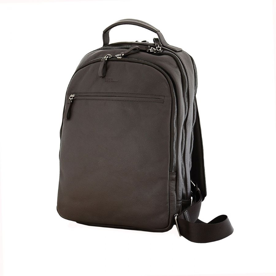 Кожаный рюкзак MP Travel-PARIS C800039 Brown