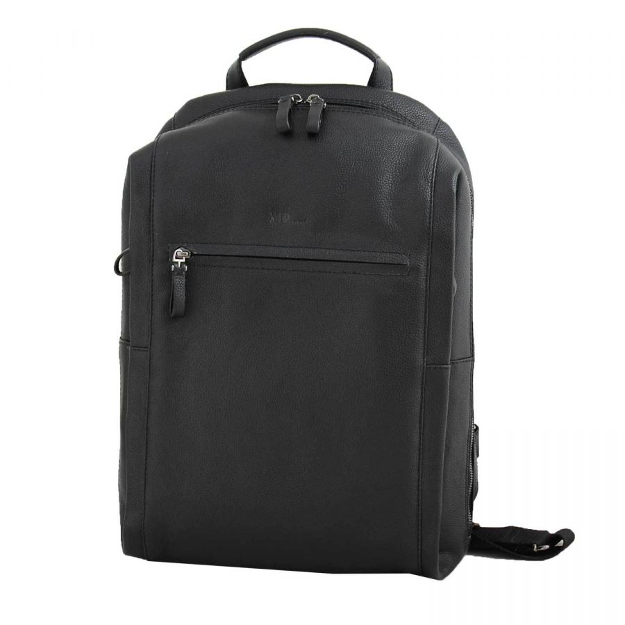 Кожаный рюкзак MP Travel-PARIS C800044 Black